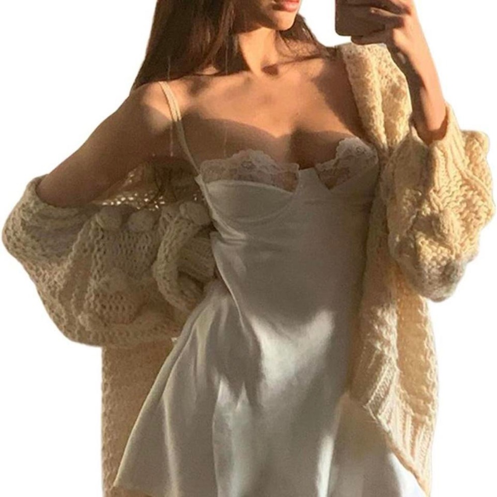 Angel Babydoll Satin Dress Coquette Fairycore ~Size M. 💕